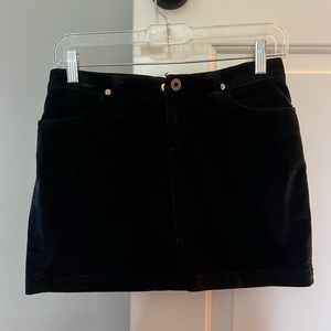 AG Blue velvet mini skirt. Size 25